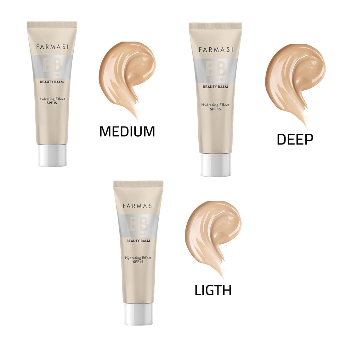 Farmasi BB Cream Beauty Balm Hydrating Effect SPF15 Rose Cosmetics