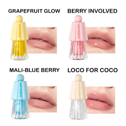 SHEGLAM Lip Oil Rose Cosmetics