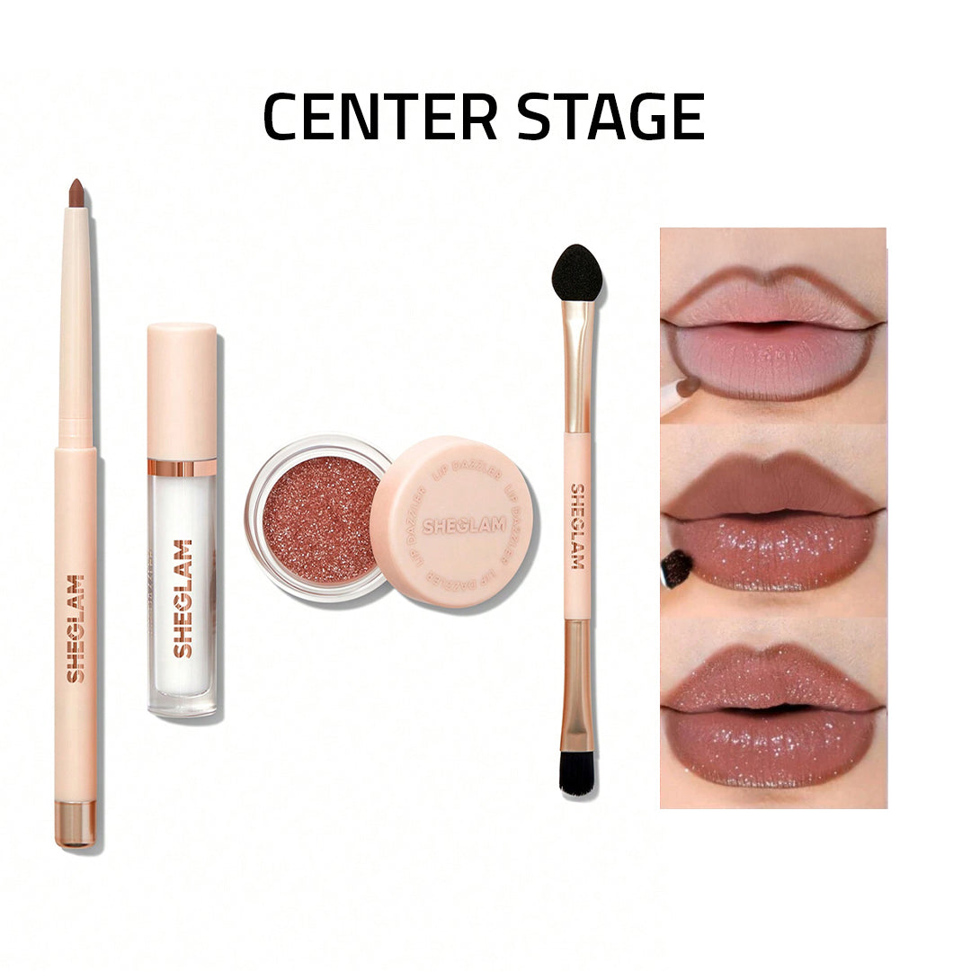 Sheglam Lip Dazzler Glitter Kit Rose Cosmetics