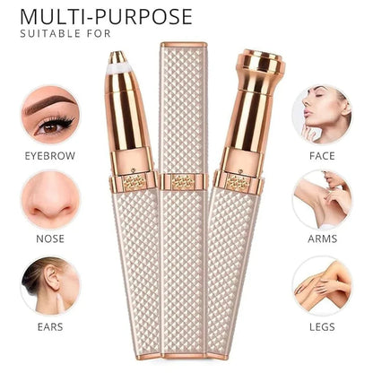 2 in 1 Blawless Fascial And Eyebrow Hair Remover Rose Cosmetics