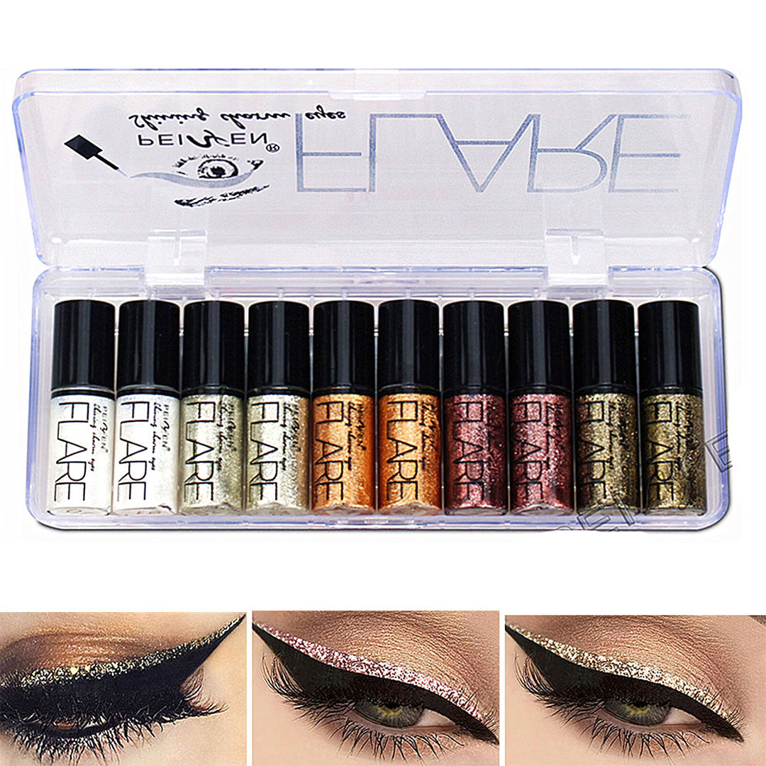 Liquid Glitter Eyeshadow Eyeliner 2 in _ 10 different colours Jasmine Beauty