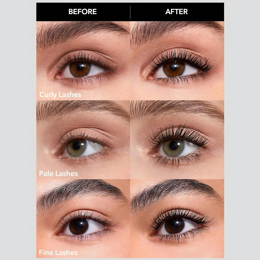 Sheglam All in one Volume & Length Mascara Waterproof + Free Lash Curler Jasmine Beauty